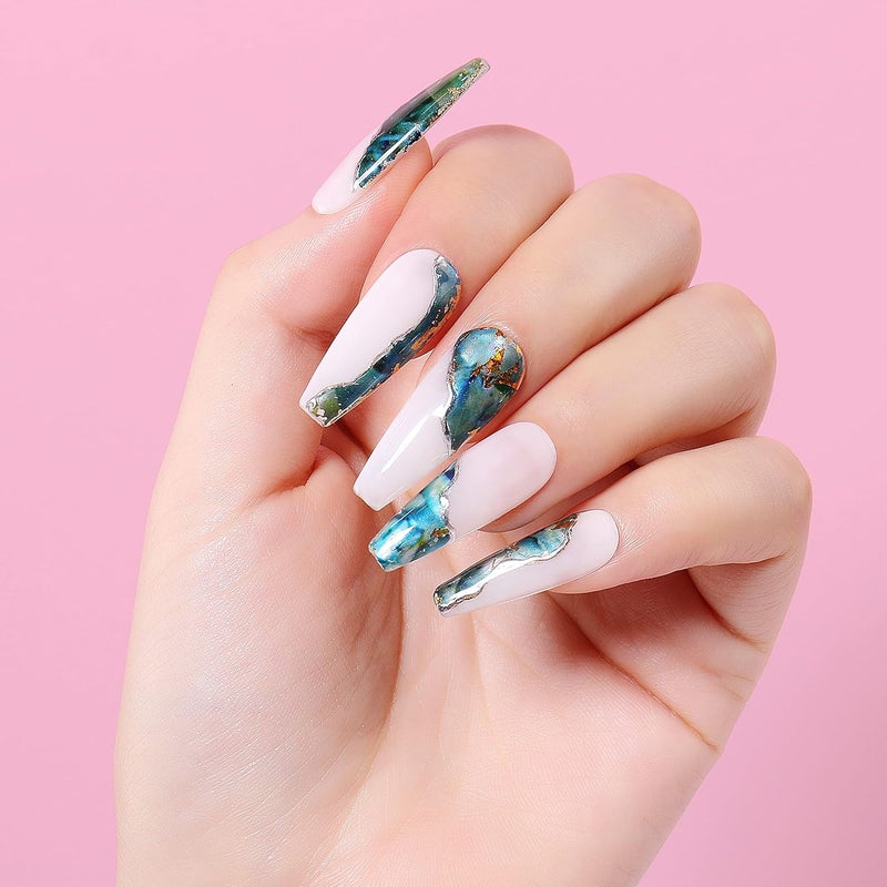 AIMEILI Hema-Free Nail Foil Glue Gel for Foil Stickers Nail Transfer Tips, Nail Art Foils Self-Adhesive, Foil Sticker Transfers, Nail Art Foil Glue Gel UV LED Cure Needed 2 x 15ML - Image 3