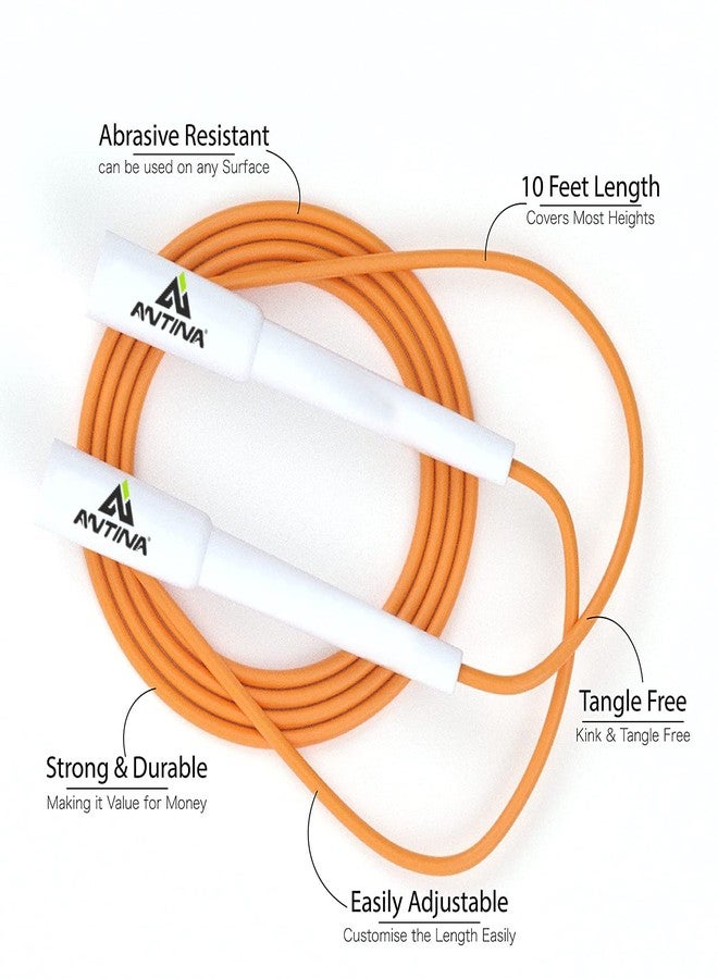 ANTINA Polyvinyl Chloride Speed Jump Rope (Orange) - Image 3