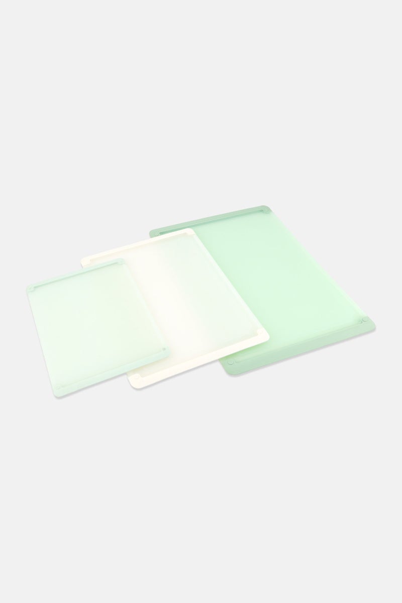 COOK WITH COLOR 3 Pieces Pastic Cutting Board Set, Multicolor - Image 1