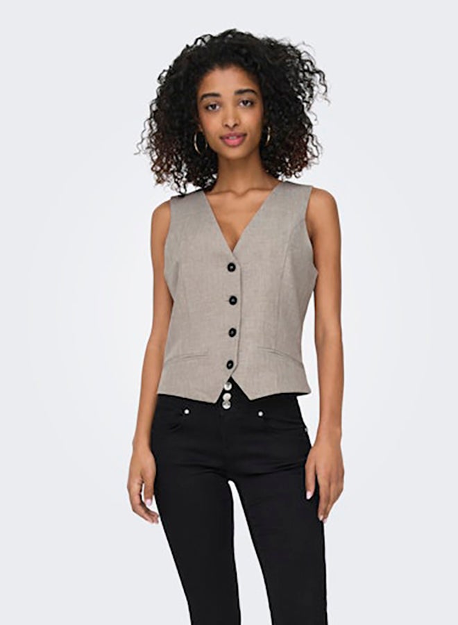 ONLY ONLY Womens Linda Sleeveless Fit Waistcoat  - Image 3