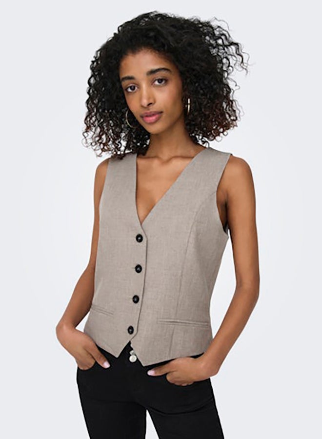 ONLY ONLY Womens Linda Sleeveless Fit Waistcoat  - Image 2