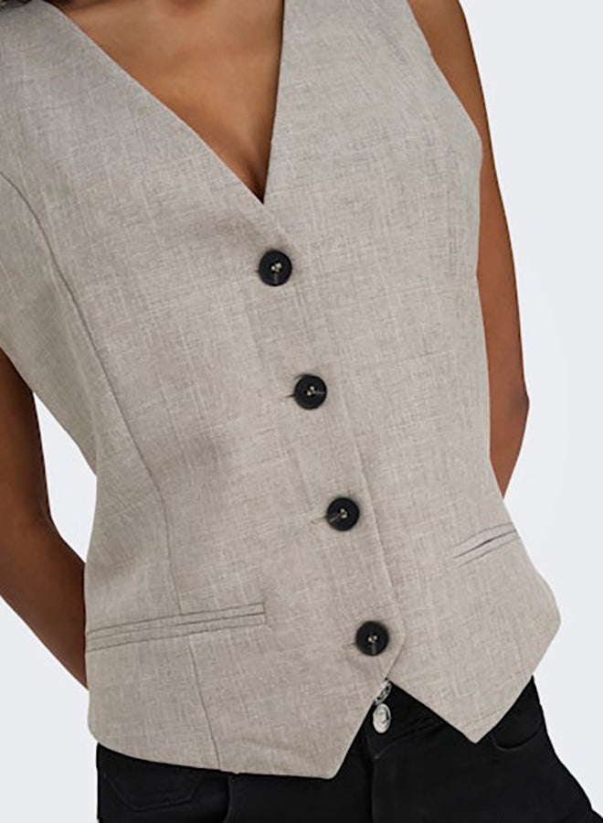 ONLY ONLY Womens Linda Sleeveless Fit Waistcoat  - Image 4