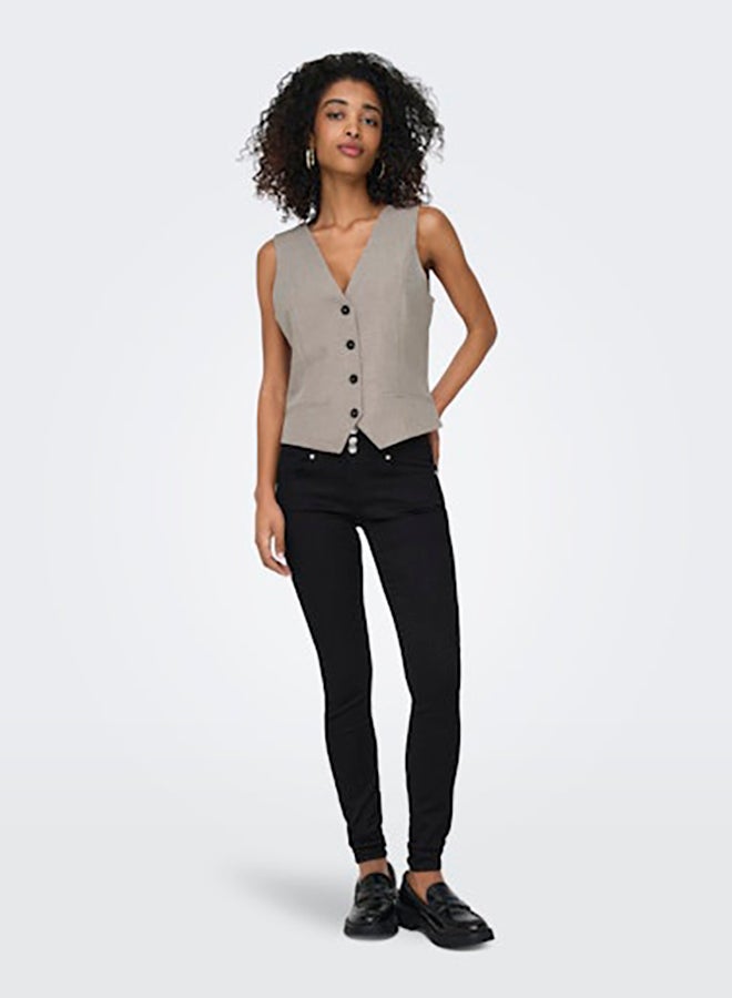 ONLY ONLY Womens Linda Sleeveless Fit Waistcoat  - Image 1