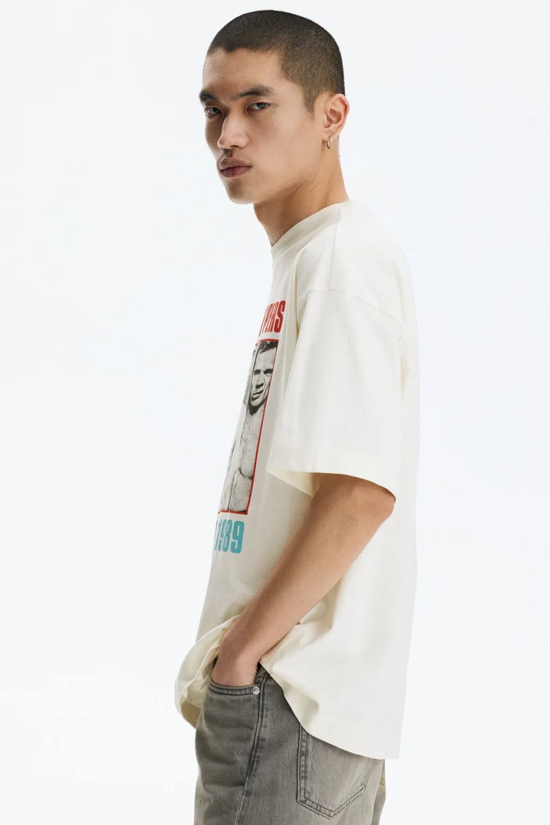 H&M  Oversized Fit T-shirt for Men | Best Price UAE
