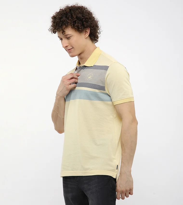 بيفرلي هيلز بولو كلوب بولو بيكيه مخطط بالخشب الثور