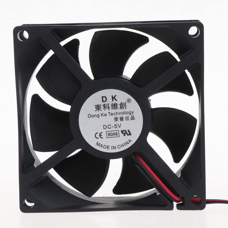 24V 80x80x25mm مروحة تبريد صامتة للمعالج 5V 12V 3300 دورة في الدقيقة 2 طرف مبرد كمبيوتر مكتبي - Image 4