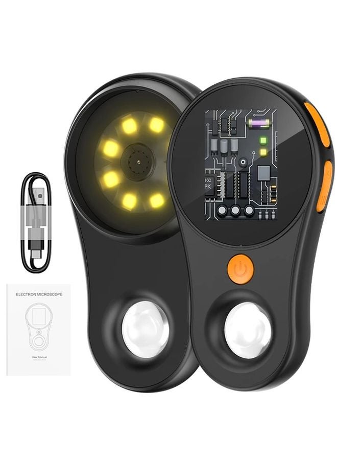 ميكروسكوب رقمي محمول أبيض يدوي 500x تكبير شاشة IPS 2 بوصة - Image 2