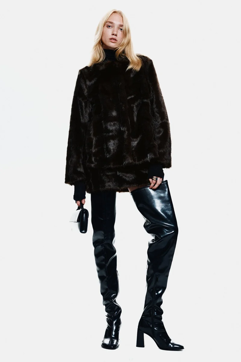 اتش اند ام جاكيت بقبة عالية