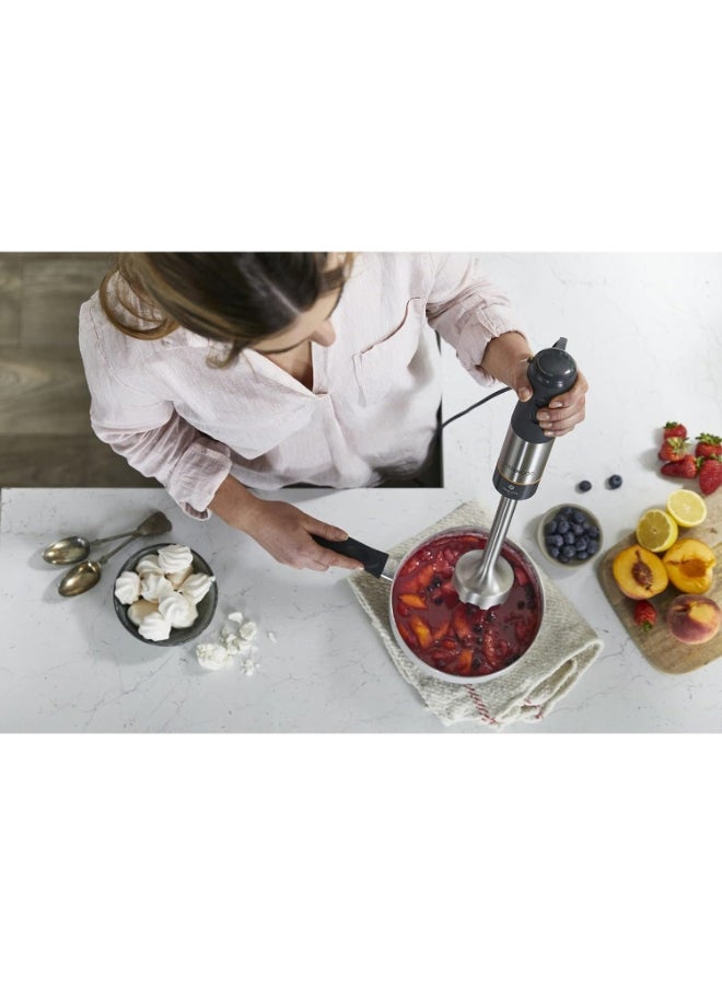 KENWOOD Hand Blender, Stainless Steel Wand, Triblade XL Blending Wand, Chopper, Metal Whisk, HBM60.307GY HBM60.307GY Grey - Image 5