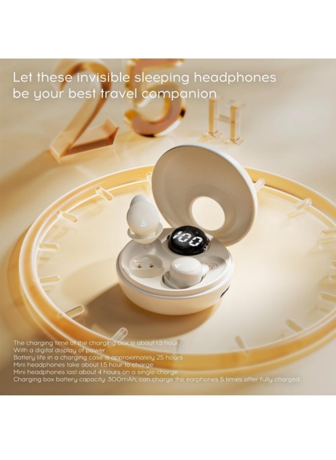 Generic - Sleep Earbuds for Side Sleepers, Mini Invisible Wireless Bluetooth 5.3 Micro Sleep Noise Cancelling Headphones, Hidden Earbuds for Small Ears Sleeping, Exercise, Working, Hiking - Image 1