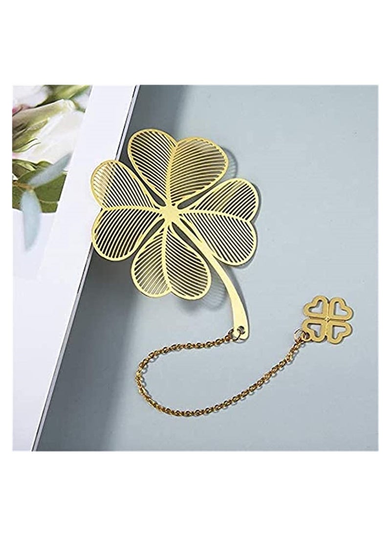 Generic - Elegant Chinese Style Metal Bookmarks - 4 Pack Golden Hollow Design for Book Lovers, Writers, Readers, Kids, Teens, Men & Women, Perfect Gift for All Ages - Image 1
