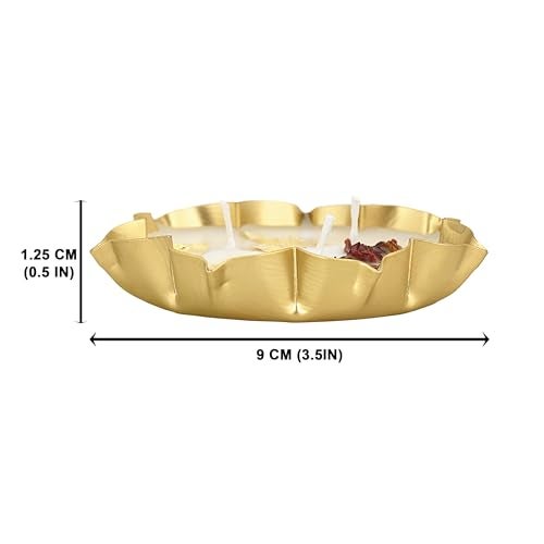 Prosperro Lumo by Parkash Candles Premium Soy Wax Urli Bowl Candle Multiple Wick | Set of 3 | Scented | Luxury Décor & Wellness Candle with Lid - Image 5
