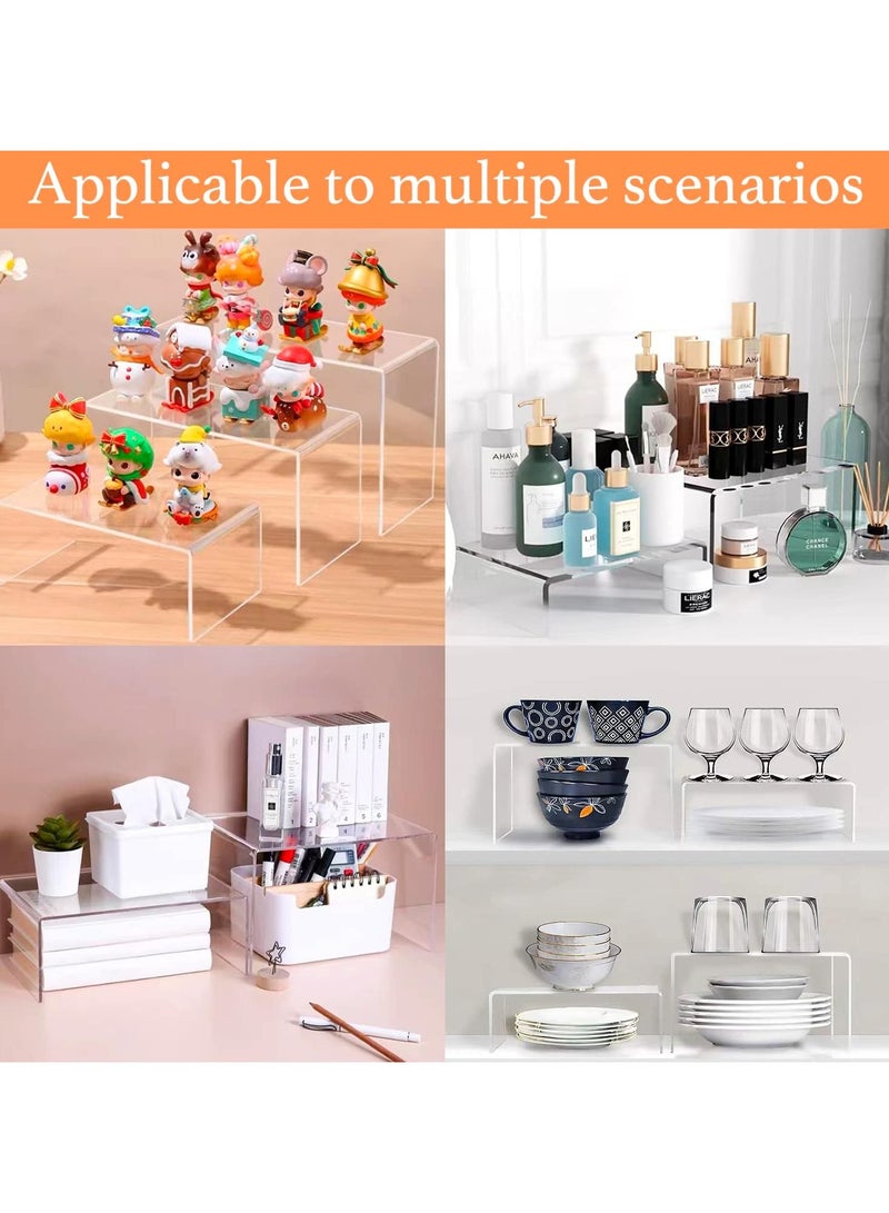 TPGP Set of 8 Clear Acrylic Display Risers Cupcakes Holder Sweet Stand Display Transparent Showcase Stands, Candy Bar Risers, Acrylic Lifts Display for Figures - Image 2