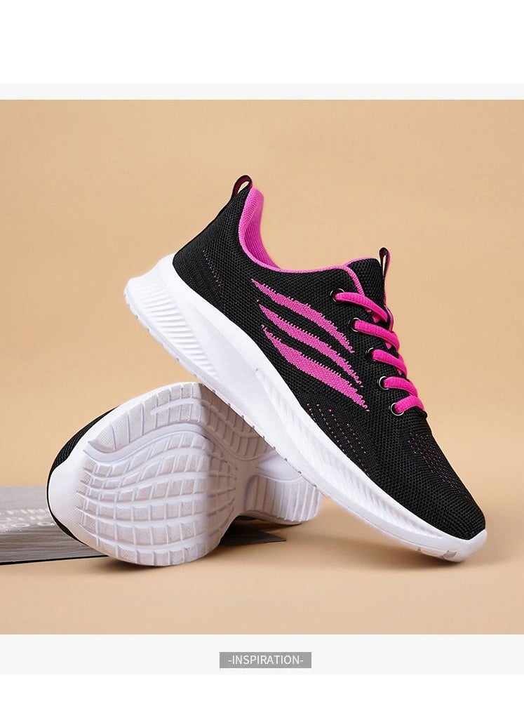 23 skin New Breathable Sports Shoes Flat Lightweight Hollow Running Shoes for Women  - Image 3