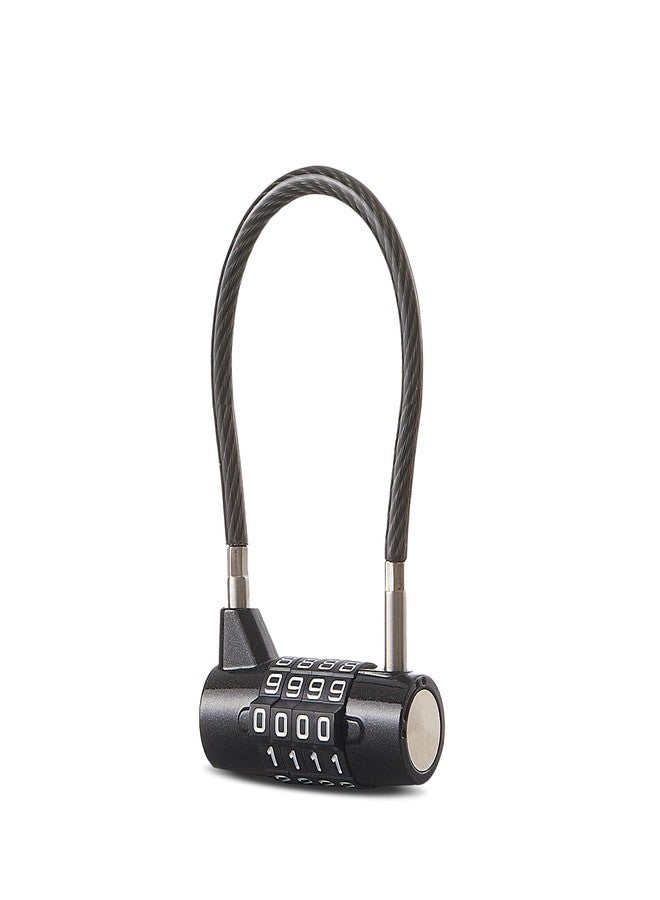 EASTDEER Combination Lock Cable Lock with 4 Digits Cabinet Lock with 7" Cable Length Twist 3.5" Length Durable Cable Ideal for lockers, Gym, Toolbox, Case Small Size Short Cable (7") - Image 1