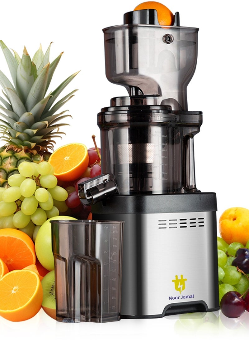 Generic Cold Press Juicer Machine -Slow Masticating Juicer for Fruits & Vegetables, Easy to Clean, 90mm Wide Mouth, Stainless Steel, High Juice Yield, Quiet & Efficient, 250W Heavy Duty Extractor  - Image 1