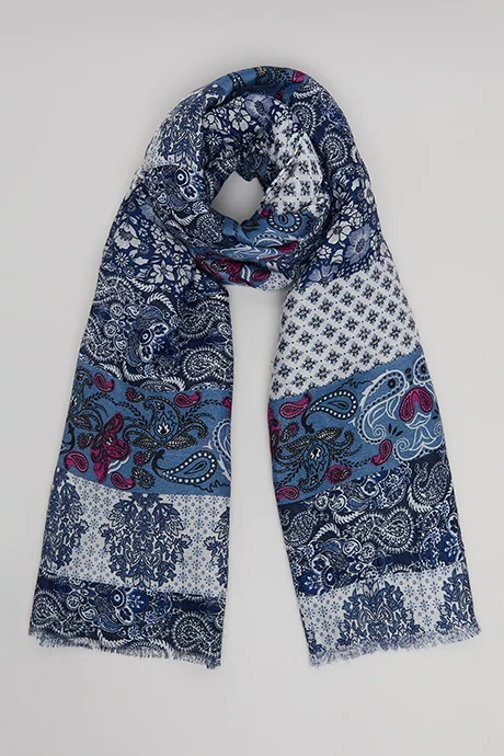أر أند بي Patterned Scarf