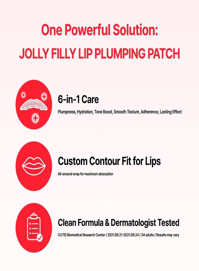 ACROPASS Jolly Filly Lip Patch, Helps Improve the Look of Smooth, Moisturized Lips, 30Minute Hydrating Lip Care with Cayenne Fruit Extract (2 Patches - Image 3