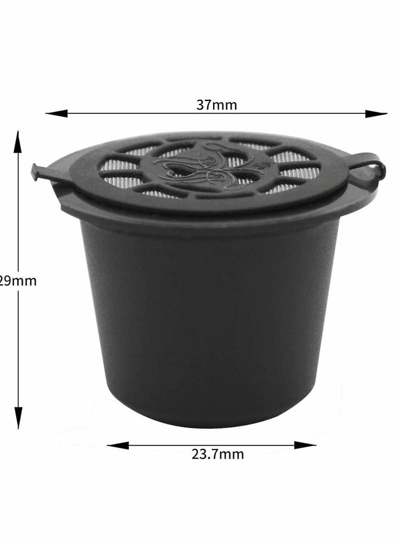 SYOSI Coffee Capsules Cups Reusable Refillable, Espresso Pods Filters For Nespresso Machines, Can be Used Creatively Brew Your Favorite Tea or Dried Fruit for Home Kitchen Office Outdoor Use 5pcs  - Image 5