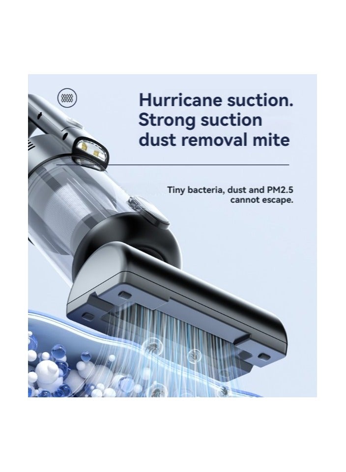 15000Pa High-Power Cordless Mini Handheld Car Vacuum with Multi-Nozzle, Brush Straw, Hose, Floor Brush, Filter, and 3 Small Brushes for Car, Office, and Home Cleaning - Image 3