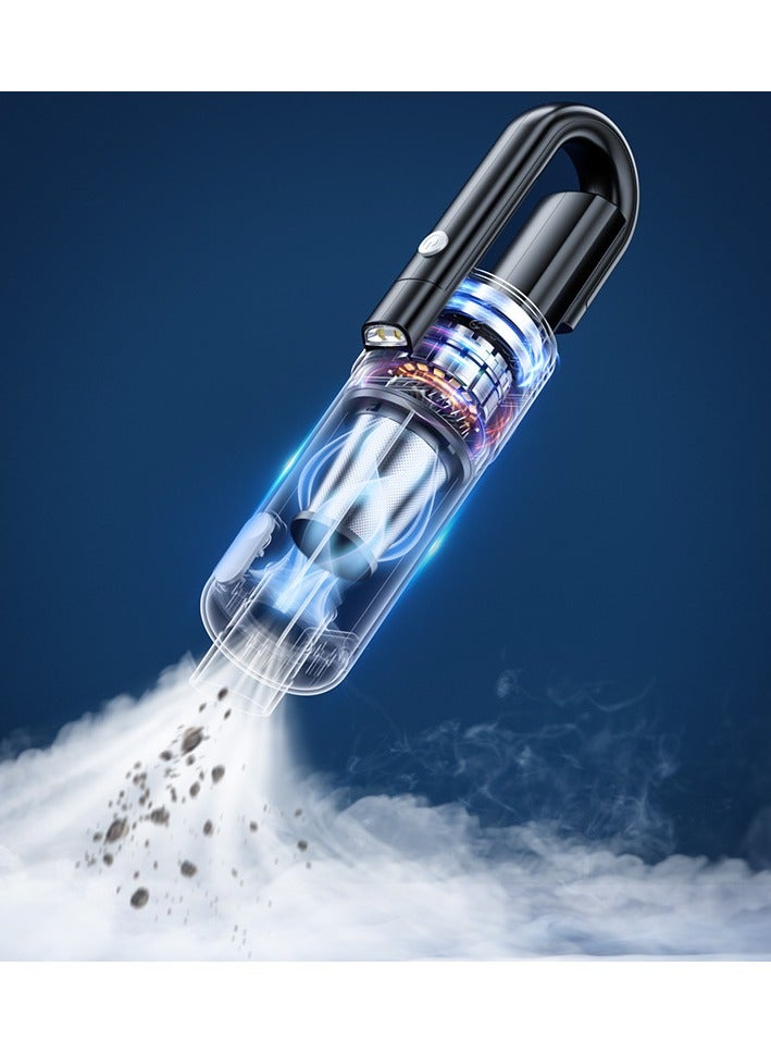 15000Pa High-Power Cordless Mini Handheld Car Vacuum with Multi-Nozzle, Brush Straw, Hose, Floor Brush, Filter, and 3 Small Brushes for Car, Office, and Home Cleaning - Image 2