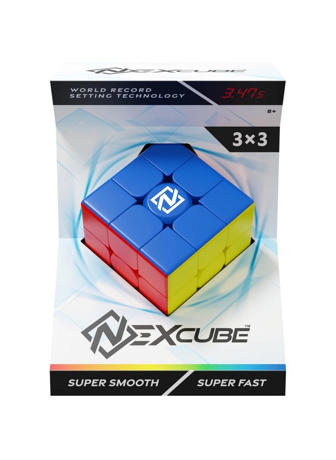 أني ماجيك مكعب السرعة الكلاسيكي Goliath NEXcube 3x3 - بدون ملصقات - تقنية فائقة السلاسة تُطلق العنان لسرعة فائقة تُحطم الأرقام القياسية! - متعدد الألوان  - Image 1