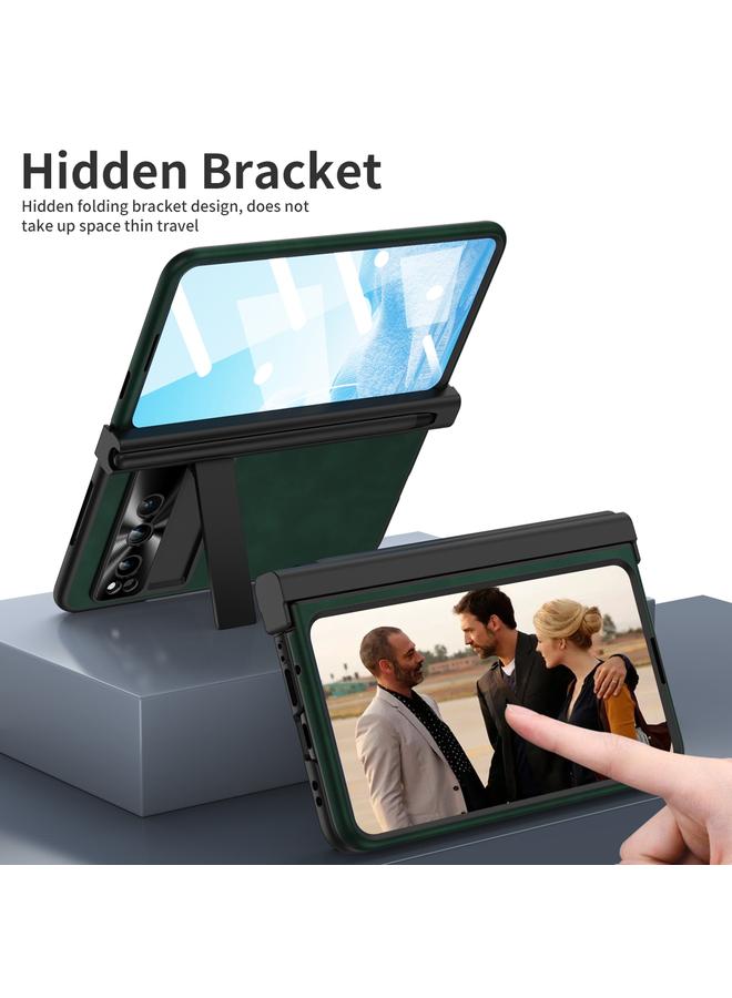 S-TOP Case For Google Pixel Fold Integrated Napa Texture All-inclusive Phone Case with Pen Slot - Image 4