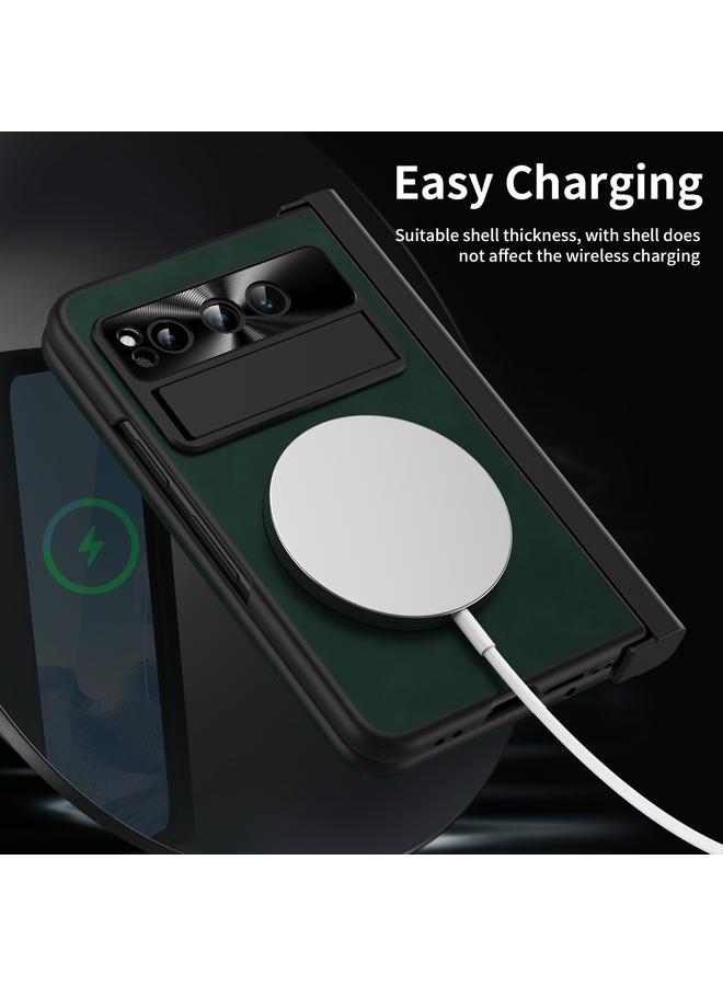 S-TOP Case For Google Pixel Fold Integrated Napa Texture All-inclusive Phone Case with Pen Slot - Image 5