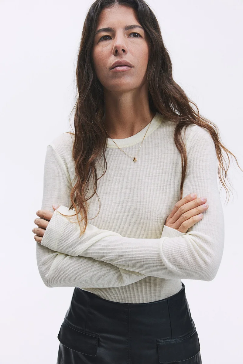 H&M Rib-knit wool top