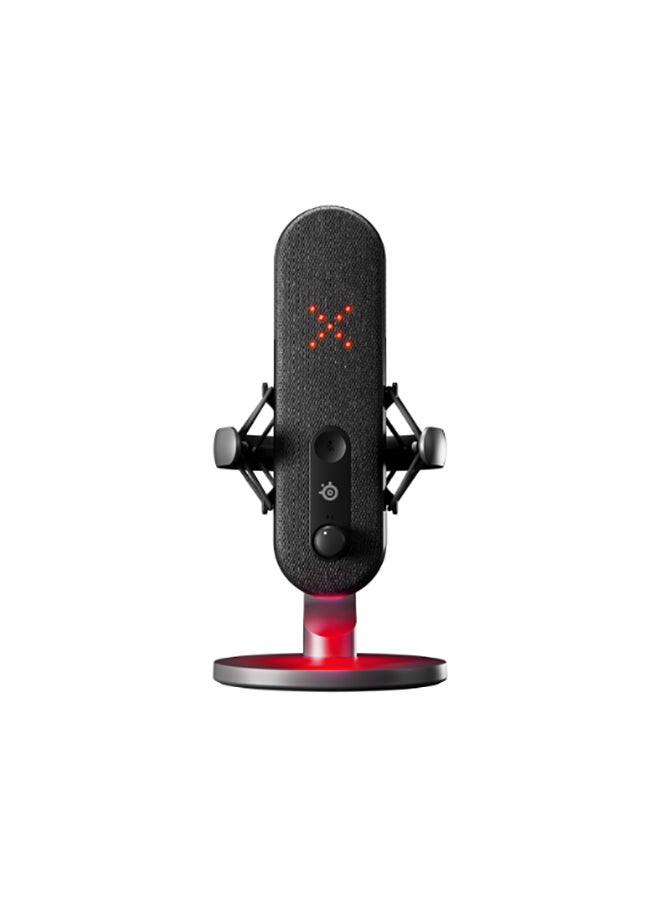 ستيل سيريز SteelSeries Alias - ميكروفون الألعاب، كبسولة أكبر 3X - ميكروفون مكثف USB-C يلتقط نطاقًا صوتيًا واسعًا مع كبسولة أكبر بما يصل إلى 3X من الميكروفونات الأخرى - Image 2