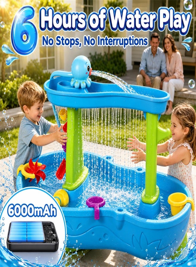 GIGILLI Upgraded Brushless Octopus Water Table Pump, 6H Continuous Flow Water Pump for Step 2 With Huge Output, 6000mAh Rechargeable Pump for Kids Water Table Accessories, Toddlers Summer Outdoor Water Toys - Image 4
