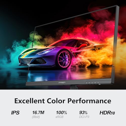 INNOCN شاشة ألعاب 24.5 بوصة 1440P 240Hz QHD 2K للحاسوب المكتبي شاشة ألعاب سريعة IPS HDMI 2.1 عرض، DisplayPort، مكبر صوت مدمج، 25G2S - Image 2