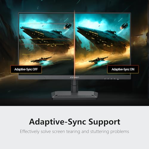 INNOCN شاشة ألعاب 24.5 بوصة 1440P 240Hz QHD 2K للحاسوب المكتبي شاشة ألعاب سريعة IPS HDMI 2.1 عرض، DisplayPort، مكبر صوت مدمج، 25G2S - Image 4