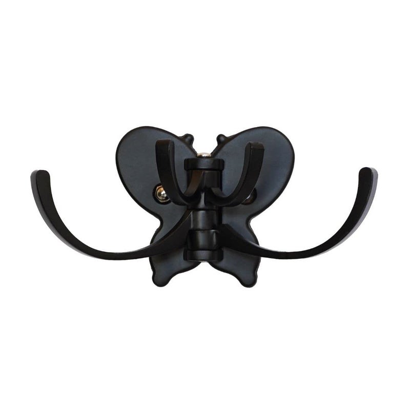 ZYREX ZYREX Cloth Hanger Wall Hanger Door Hanger Bathroom Towel Holder Metal Hange Hanger Coat Hook Robe Hook Cloth Hook Cloth Hanger for Wall Hanger for Wall Black  - Image 5