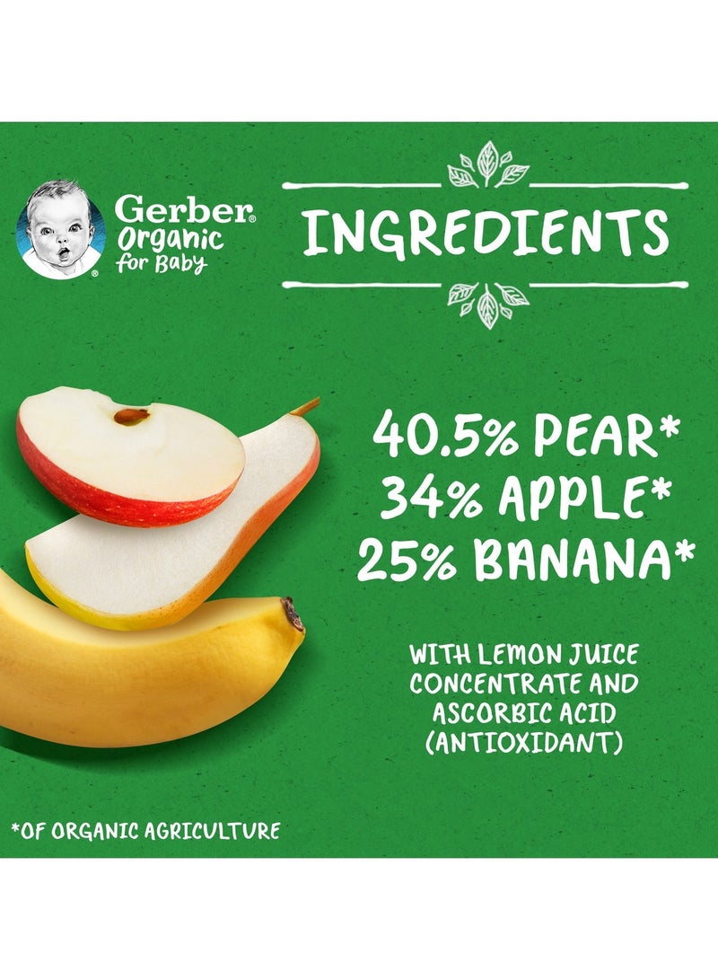 Gerber Organic Puree Pouch Pear - Image 2