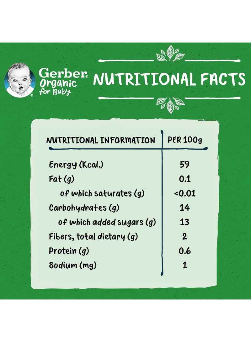 Gerber Organic Puree Pouch Pear - Image 4
