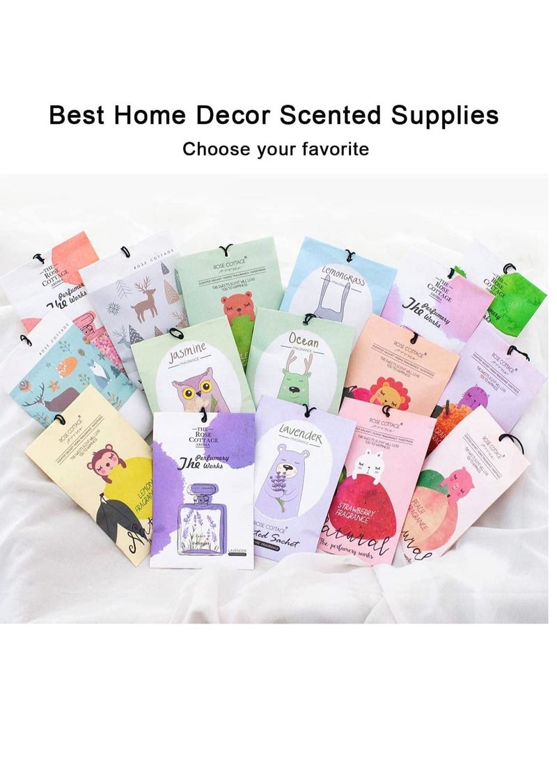 Captaintech Ocean Sachet 1 Box 12Pcs Cartoon Design Sachet Scent Drawer Freshener Car Fragrance Pendant Lasting Fragrance Deodorizer Freshener for Drawers and Closets Home Car Fragrance Product - Image 5