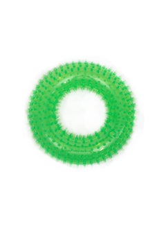 PL PL - Durable Dog Squeaky Donut-shape Toy - Green 