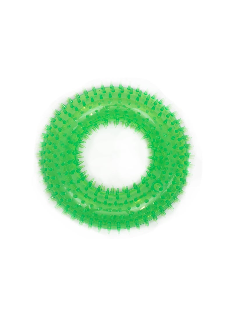 PL - لعبة متينة على شكل كعكة تصدر صوت صرير للكلب - باللون الأخضر