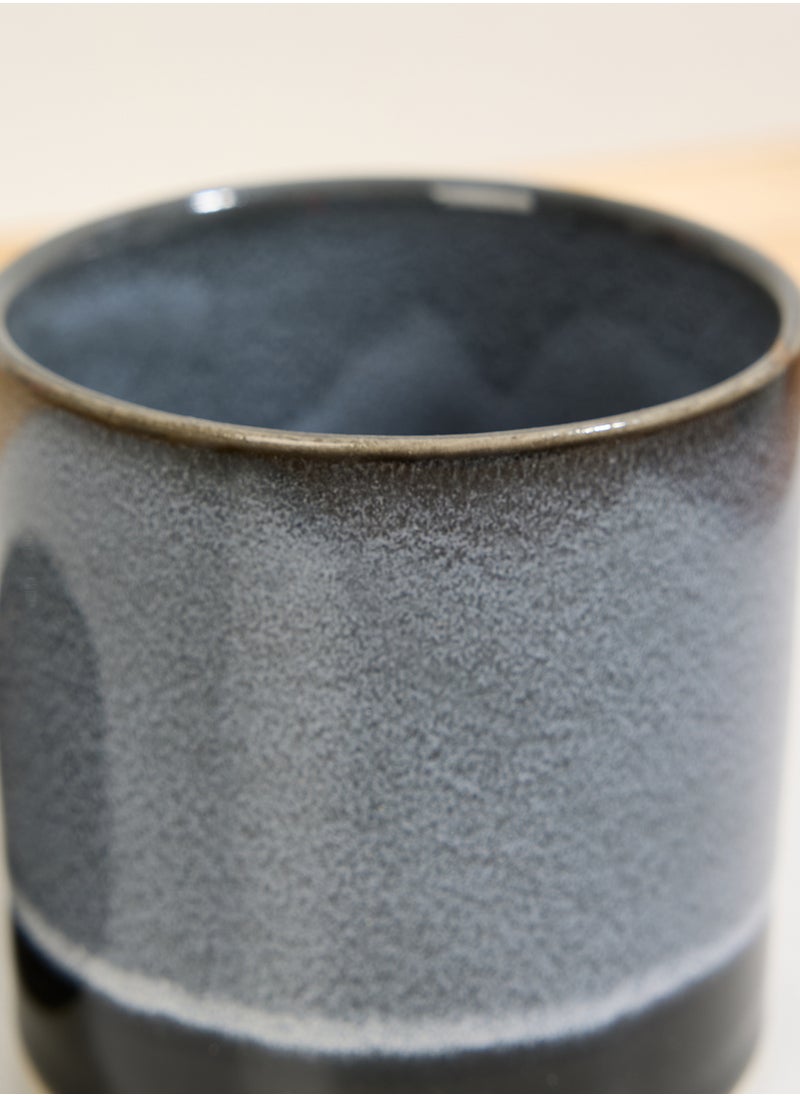 Sass & Belle - Mojave Midnight Planter with Saucer - Image 1
