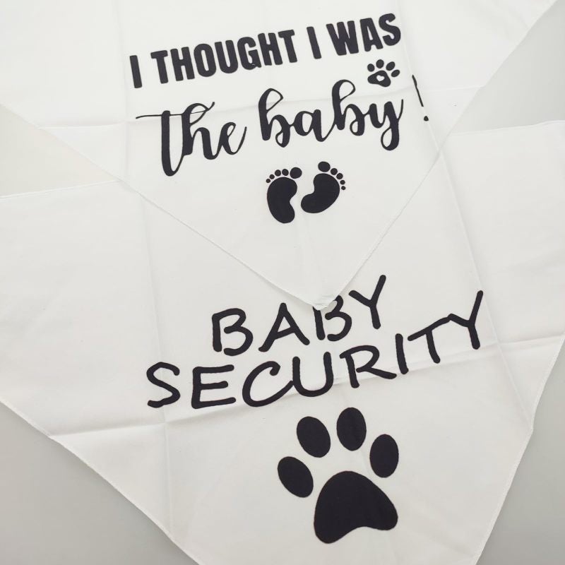 Dog Pregnancy Announcement Bandana 24 x 13 Inches Large Breed Dog 2 Pack - Soft Flannel Comfortable Dog Scarf for Baby Shower - Image 3