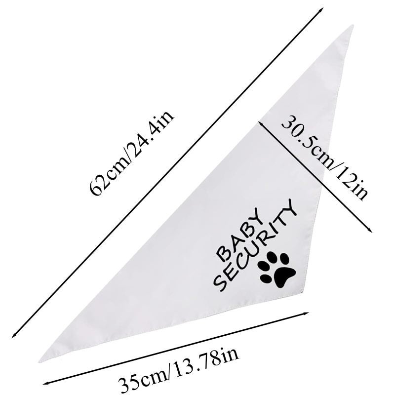 Dog Pregnancy Announcement Bandana 24 x 13 Inches Large Breed Dog 2 Pack - Soft Flannel Comfortable Dog Scarf for Baby Shower - Image 2