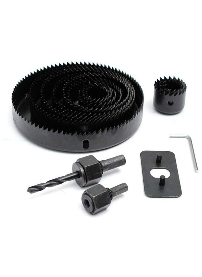 DeoDap - DeoDap 19127mm Hole Saw Cutter Tool Kit Set of 16 black VVQRX0CLT1 - Image 1