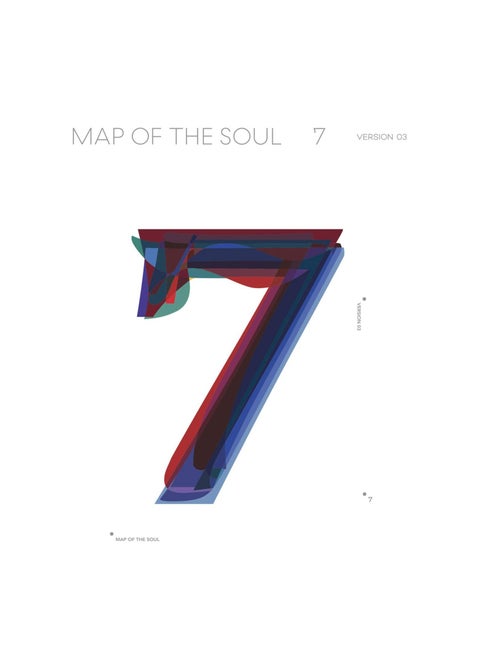 BTS 4th Album Map of the Soul 7 Version 03 K Pop CD with Lyrics Book Photo Book Photo Card Post Card and Sticker