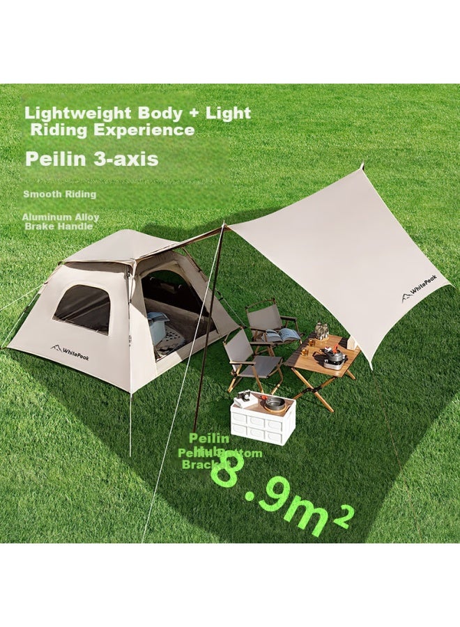 Whitepeak Vinyl Tent Outdoor Folding Portable Automatic Professional Camping Overnight Tent Two-in-one Camping Equipment - Image 1