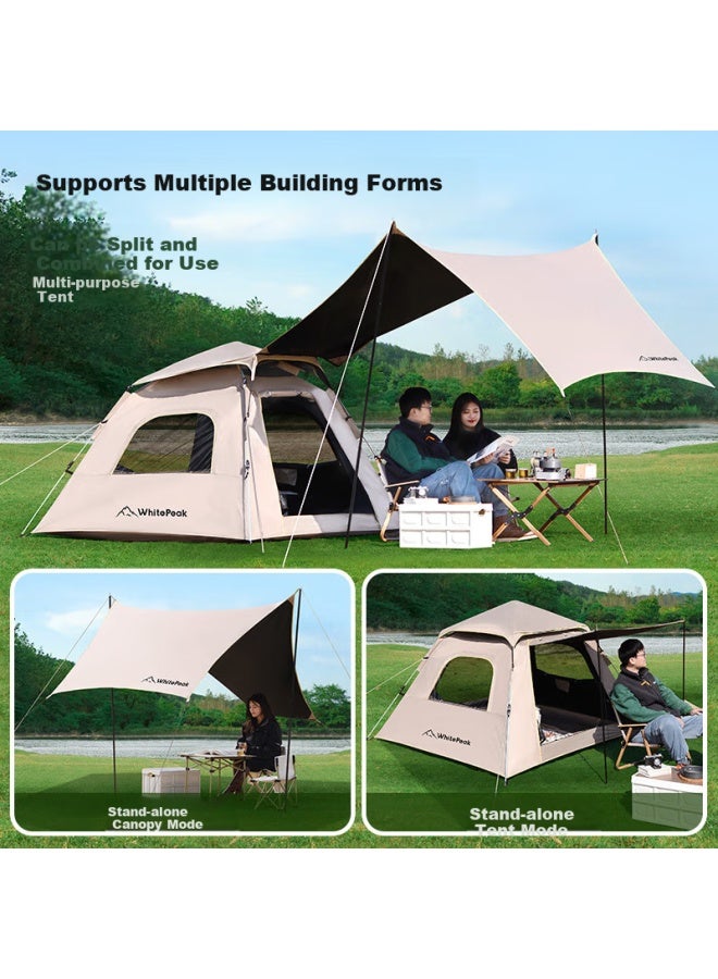 Whitepeak Vinyl Tent Outdoor Folding Portable Automatic Professional Camping Overnight Tent Two-in-one Camping Equipment - Image 2