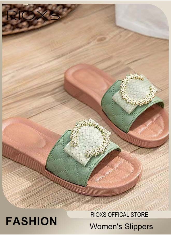 Women's Summer Sequins Slippers, Non-Slip Open-toe Beach Sandals, Glitter Plain Sliders, Soft Thick-soled Sandals, Fashionable Women's Slide Sandal for Indoor Or Outdoor Use - pzsku/ZFA658867F2D12885CCA5Z/45/_/1738921192/00ad44cf-5c68-4593-b72c-7175674b679f