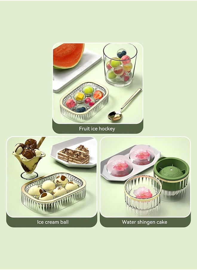 Sweet Life 6 Round Ice Ball Maker Mold, Ice Cube Mold, Round Hockey Mold  - Image 4