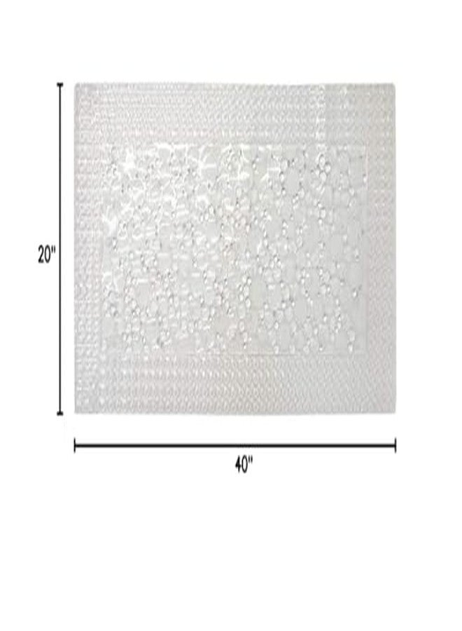 Popular Bath Bubbles-N-Circles Tub Mat, 20x40, Clear - Image 2