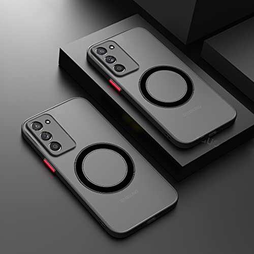 Doowear Galaxy S20 Plus Case Magnetic Support Magsafe Charger Wireless AntiScratch Shockproof Matte Clear Full Camera Protection Slim Thin Phone Cover Case for Samsung Galaxy S20 Plus 67Black - Image 3